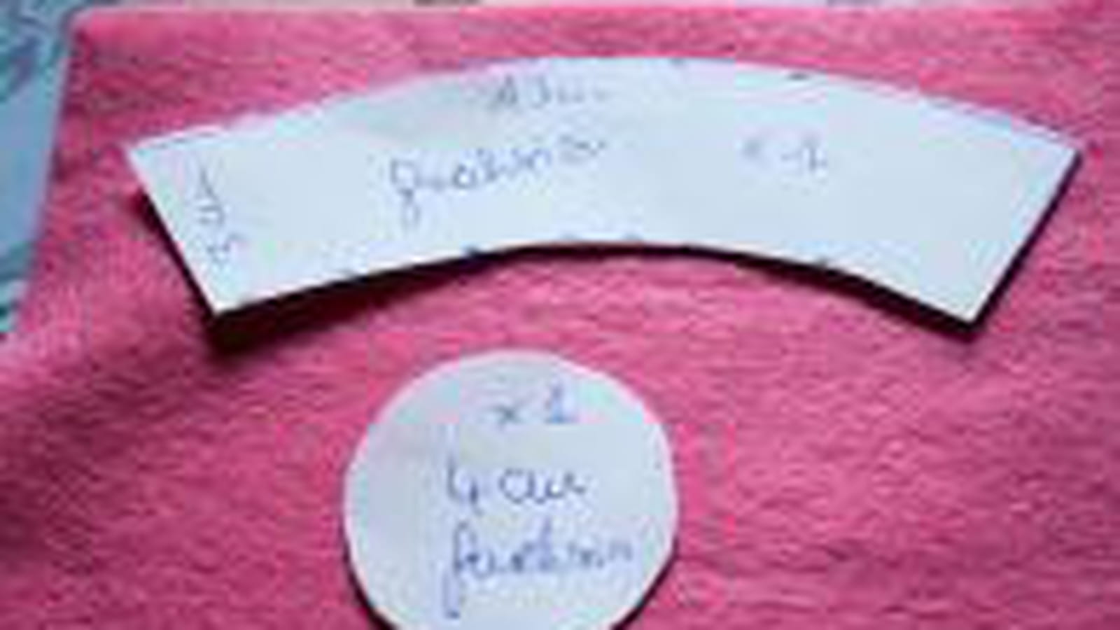 Gabarits et feutrine fuchsia