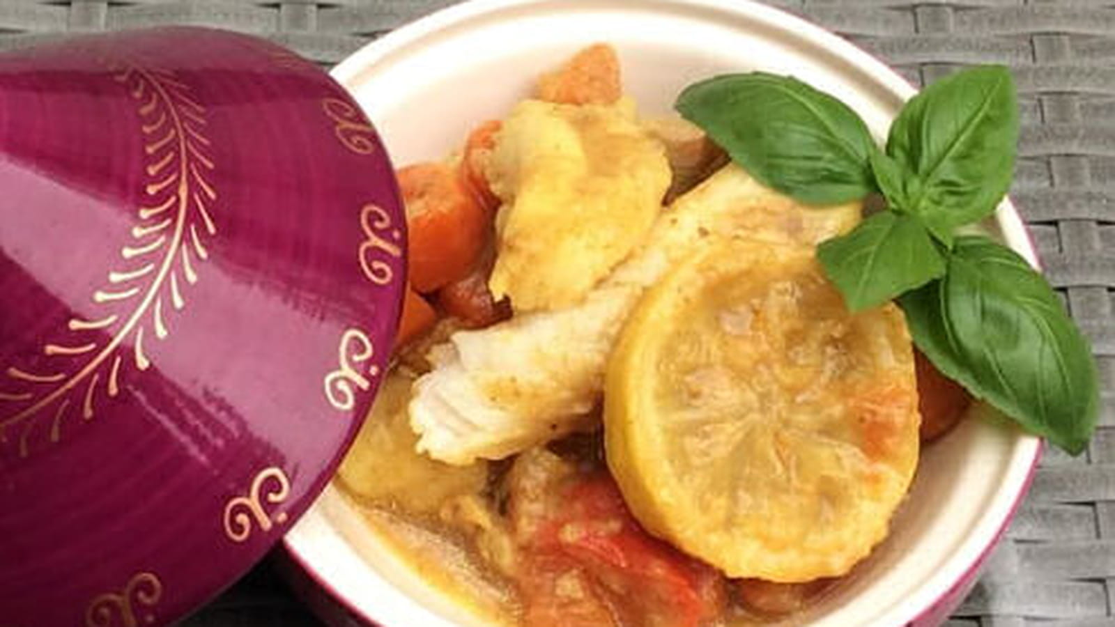 Tajine de daurade aux légumes