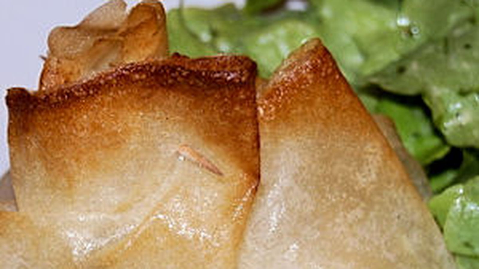Aumônières de brick au chèvre frais