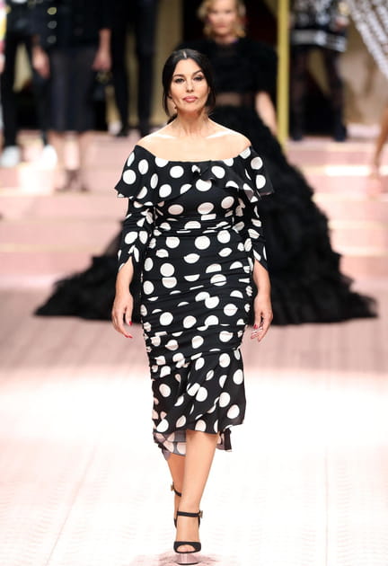 Monica Bellucci au défilé Dolce & Gabbana