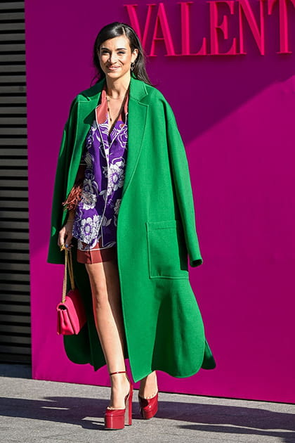 Cam&eacute;lia Jordana au défilé Valentino