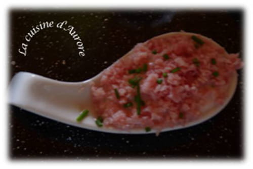 Cuillères jambon - ail & fines herbes