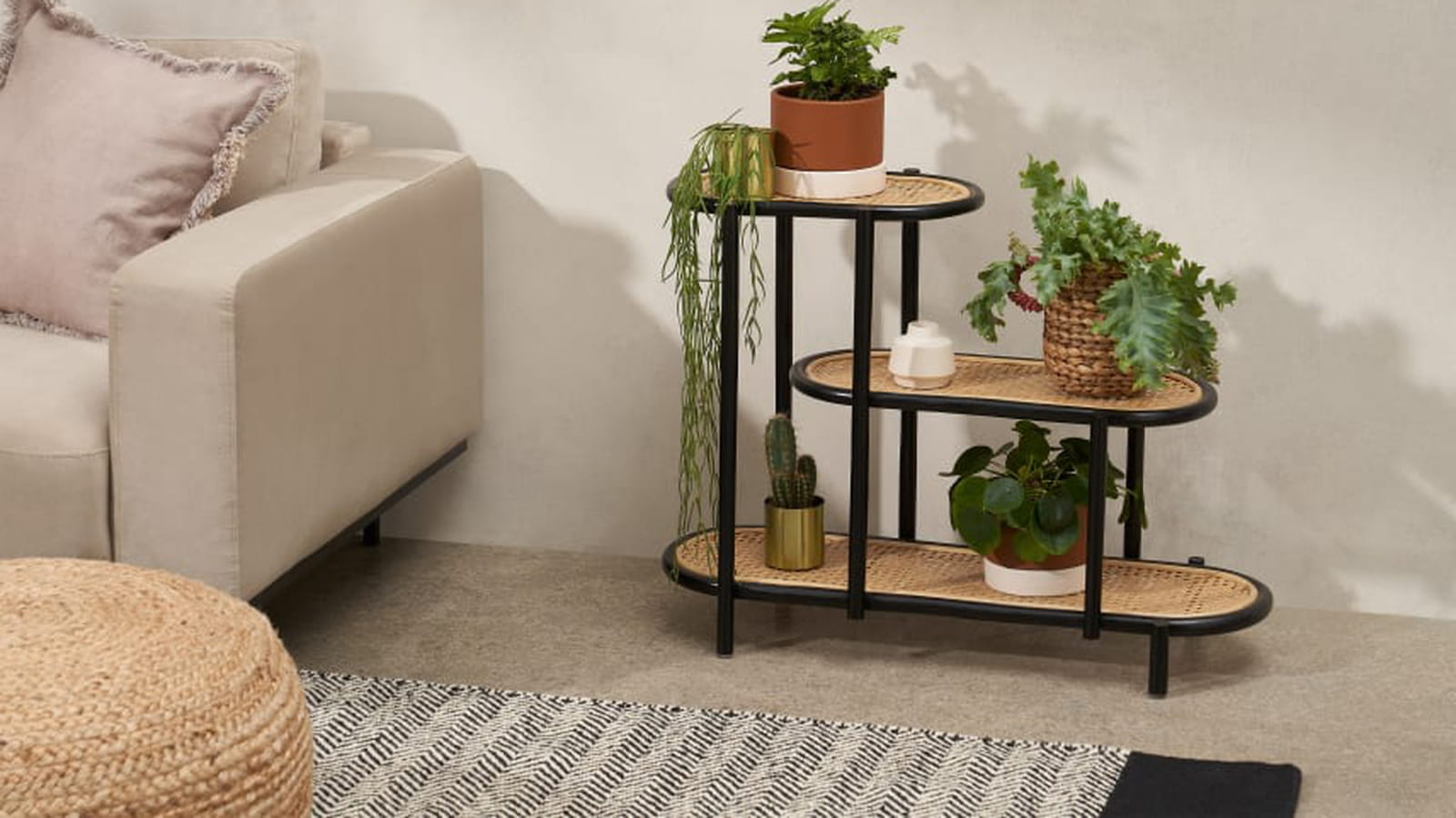 Porte-plantes rétro