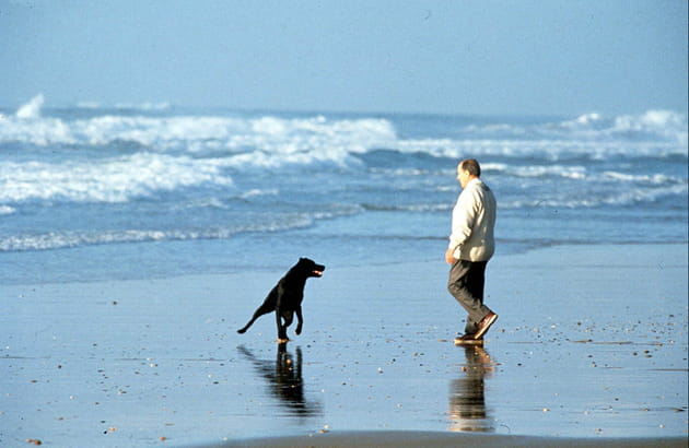 François Mitterrand profite de l'Atlantique avec Baltique