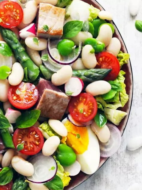 Salade ni&ccedil;oise aux Haricots Tarbais