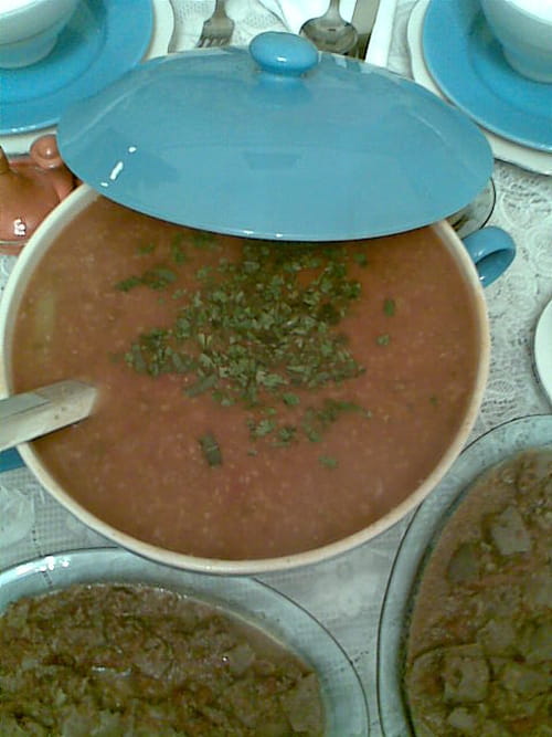 Chorba frik soupe de blé concassé