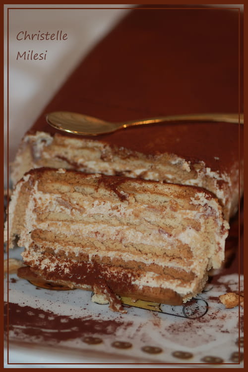 Gâteau aux biscuits thé brun de lu
