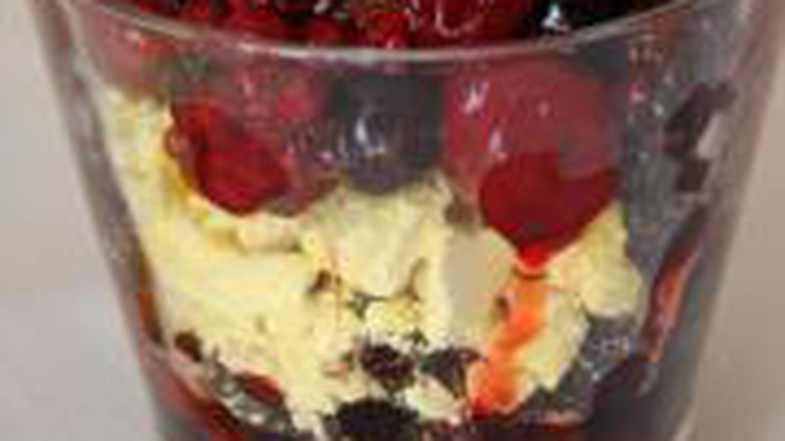 Verrine aux fruits rouges