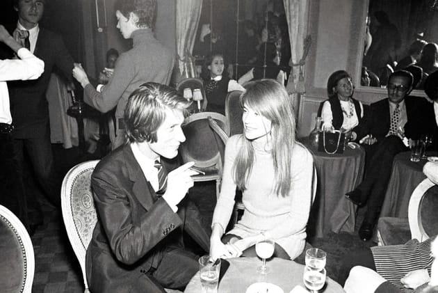 Françoise Hardy et Jacques Dutronc chez Castel-Maxim's en 1968
