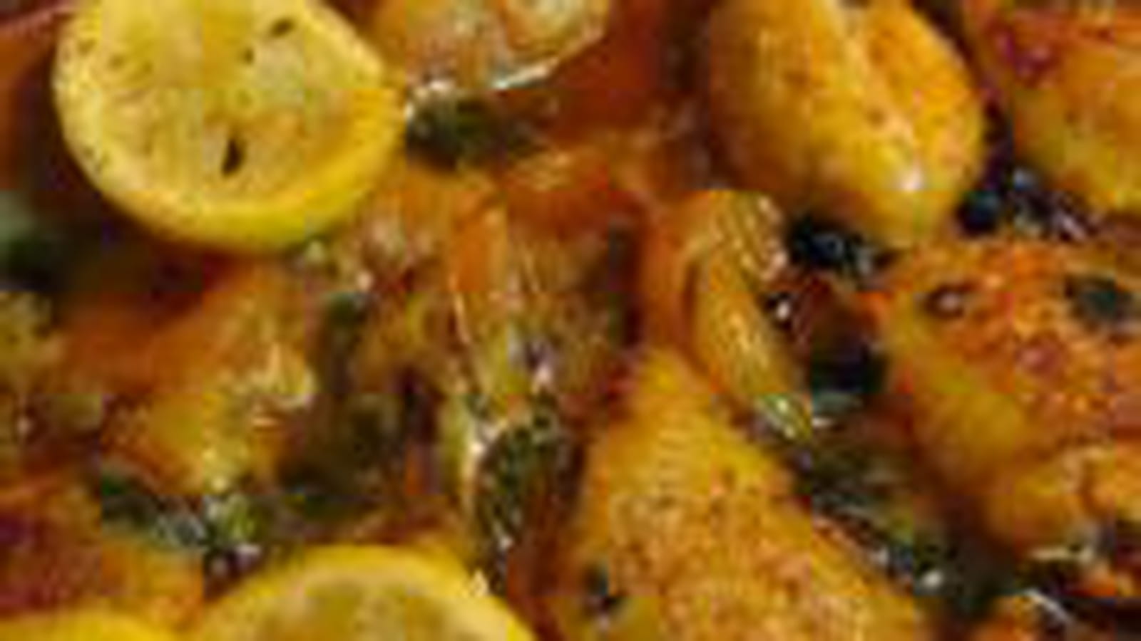 Tajine de poulet aux citrons confits et abricots