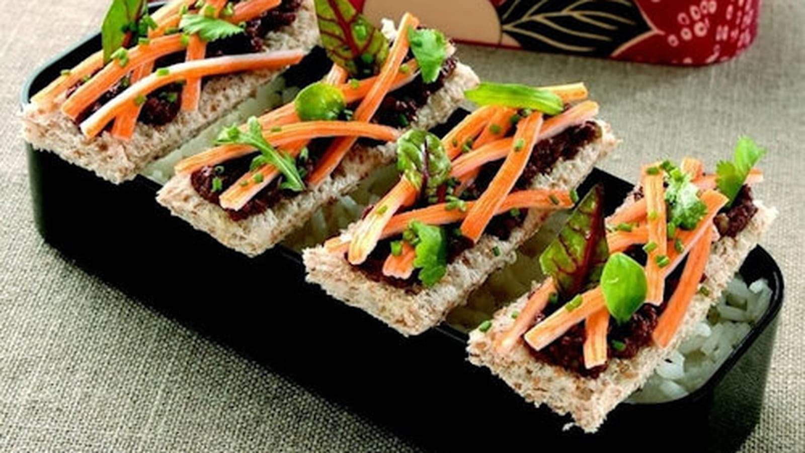 Les tartines surimi soleil