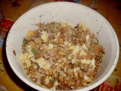 Choux et blé aux oeufs persillés