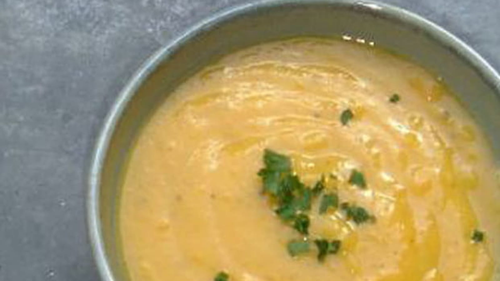 Soupe de carottes parfumées