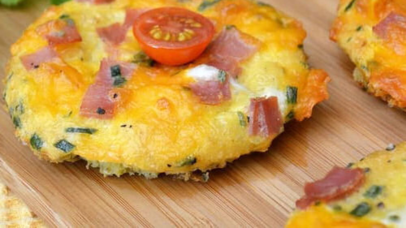 Toasts - omelettes au jambon, gruyère et cheddar