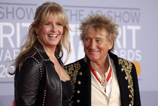 Rod Stewart et Penny Lancaster, couple rock'n'roll