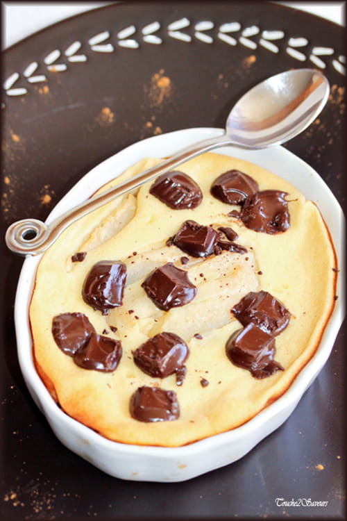 Clafoutis poire choco cannelle
