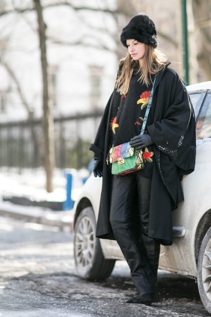Street style &agrave; New York : la maxi-cape
