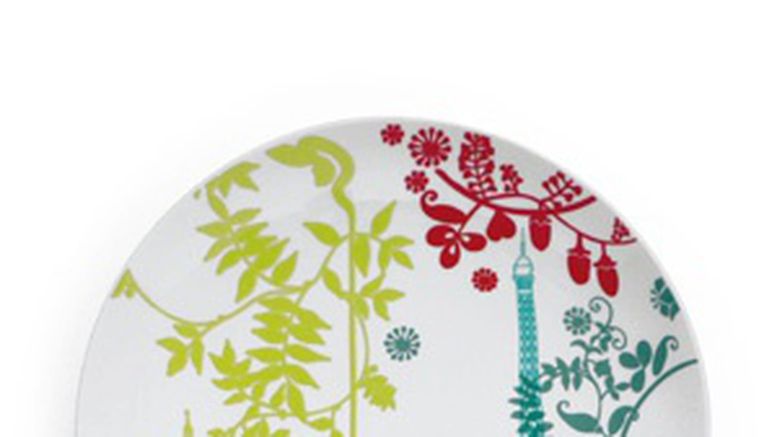 Assiette "Paris en Couleurs" de l'Atelier LZC