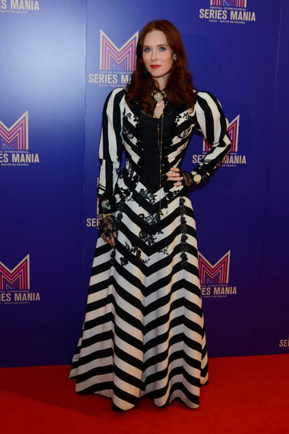 Audrey Fleurot en robe longue