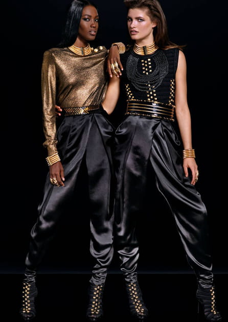 H&M X Balmain, entre bronze et satin