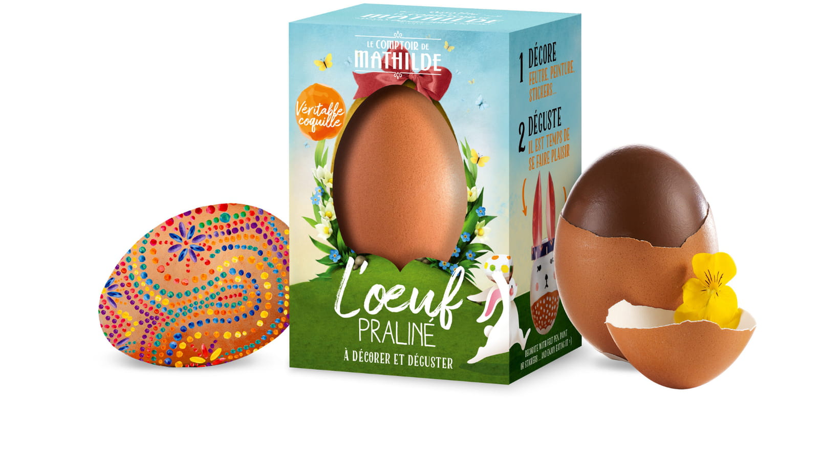 L'oeuf praliné à décorer de Le Comptoir de Mathilde