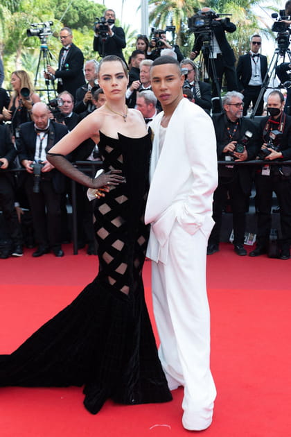 Cara Delevingne et Olivier Rousteing en Balmain