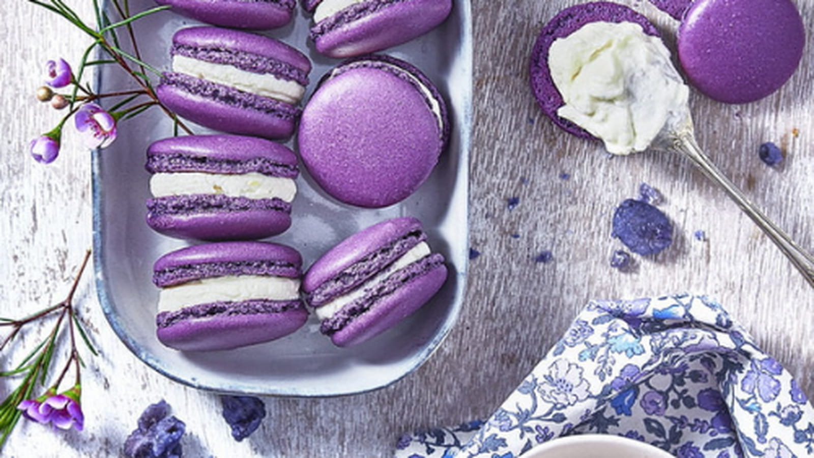 Macarons Carré Frais à la violette