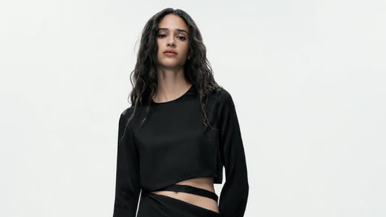 Robe satinée Zara 