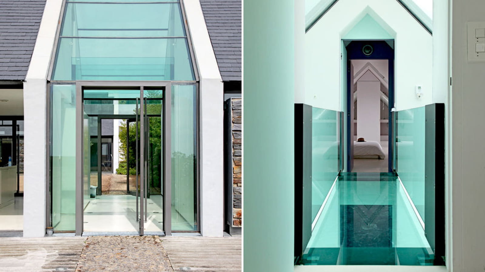 Passerelle en verre