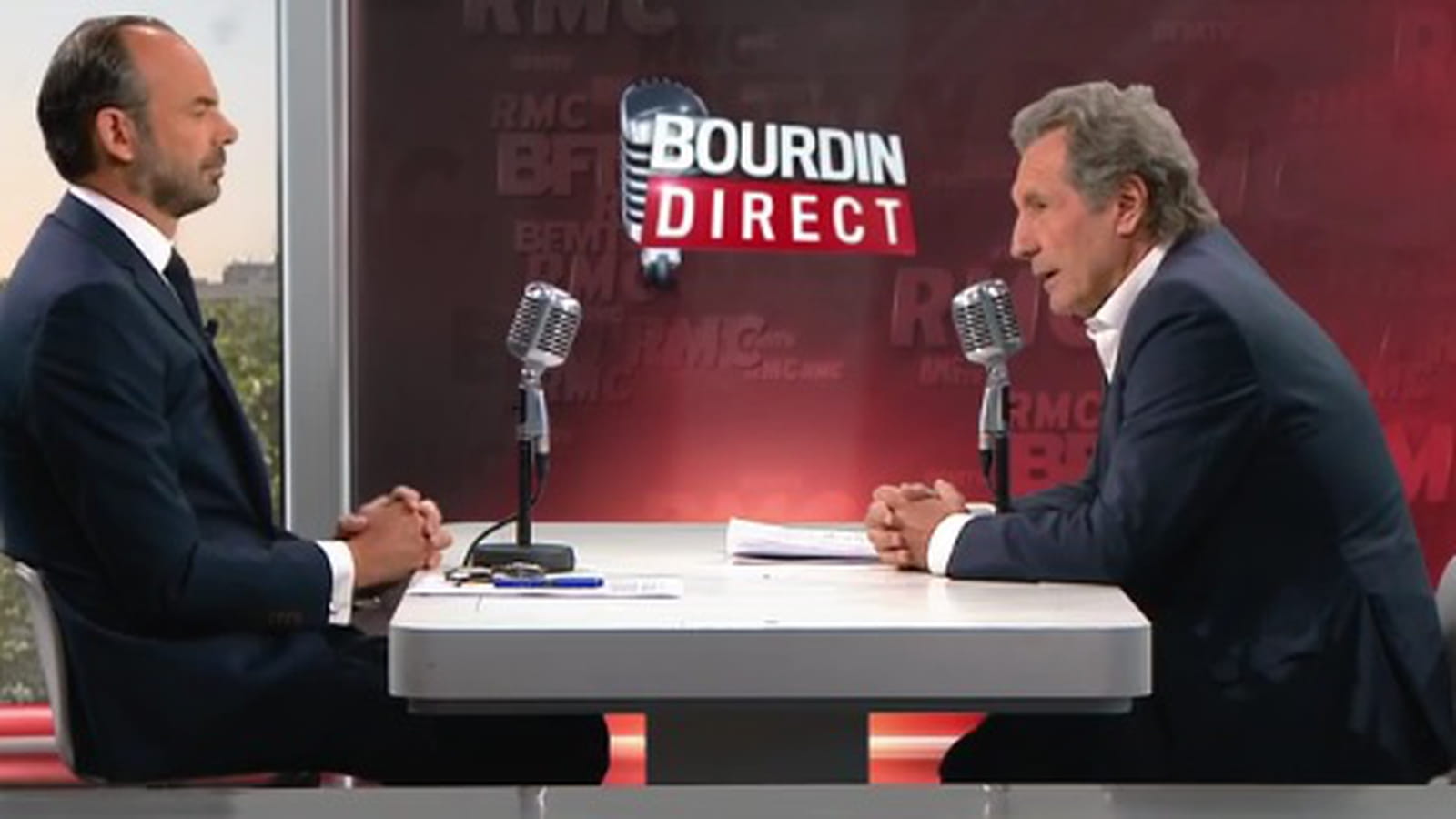 Jean-Jacques Bourdin et Edouard Philippe