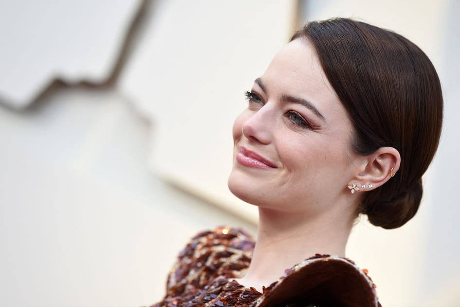 Le chignon de danseuse chocolat d'Emma Stone