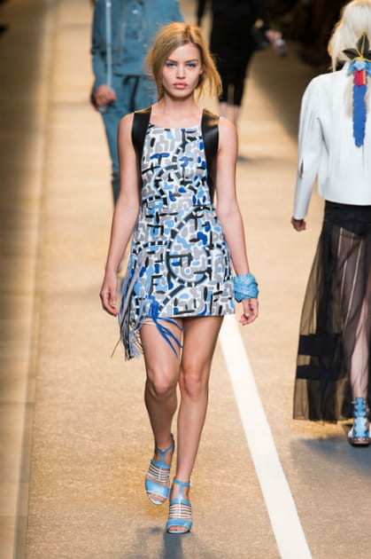 Georgia May Jagger, sur le podium du d&eacute;fil&eacute; Fendi