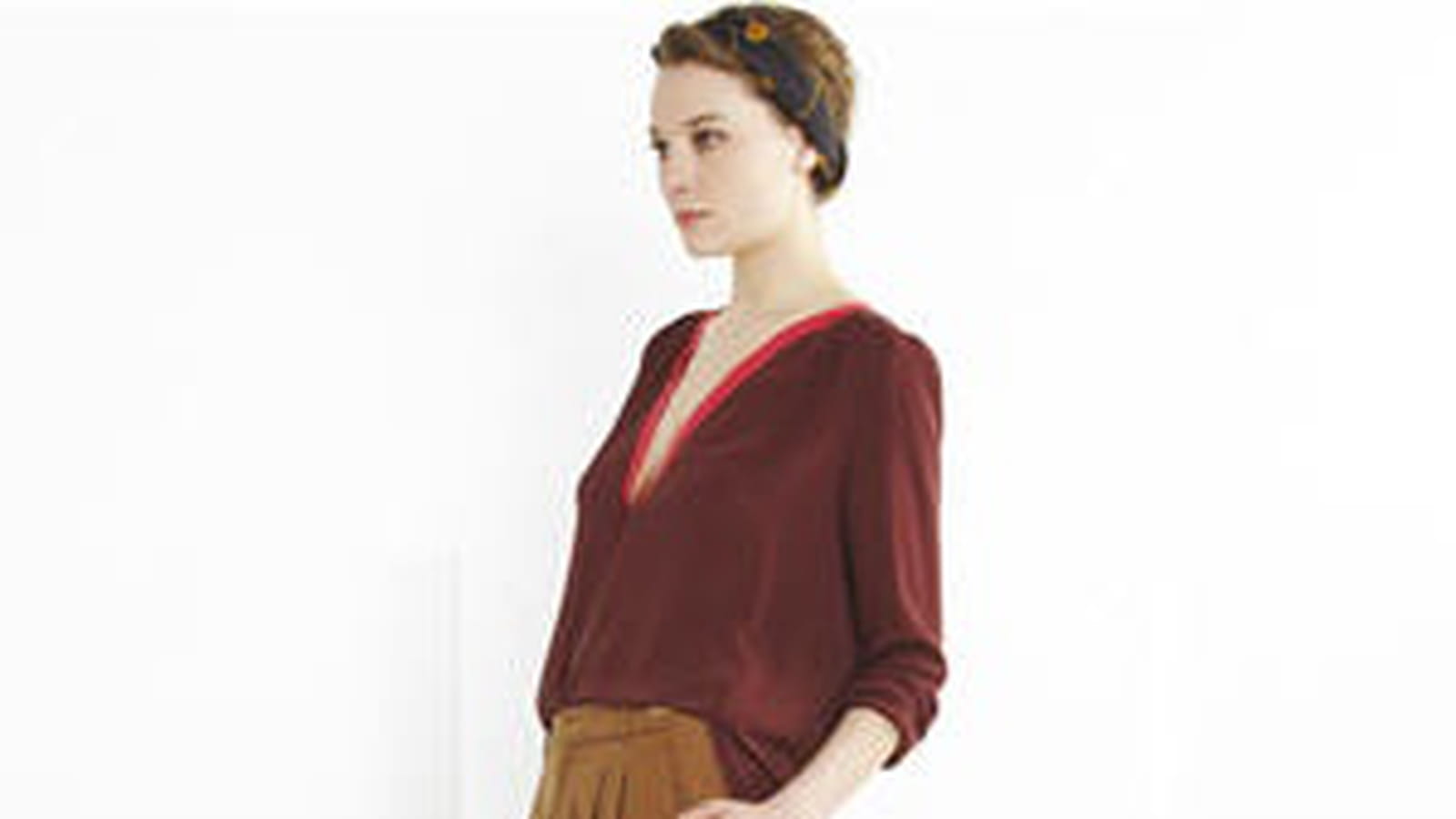 Pantalon carotte coloris tabac de Comptoir des Cotonniers