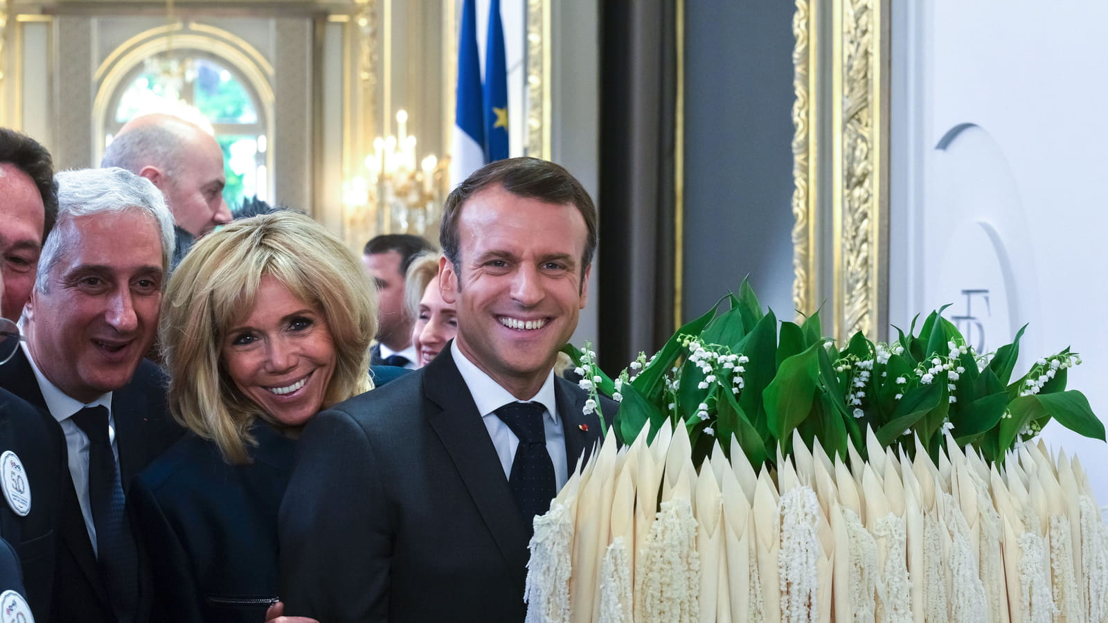 Emmanuel et Brigitte Macron 
