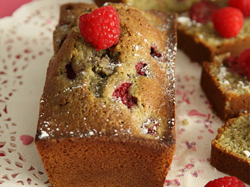 Recette De Cake Au The Matcha Et Aux Framboises
