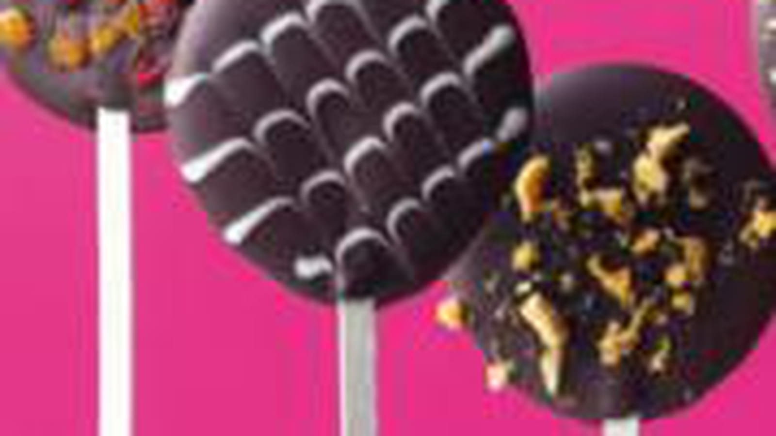 Sucettes au chocolat