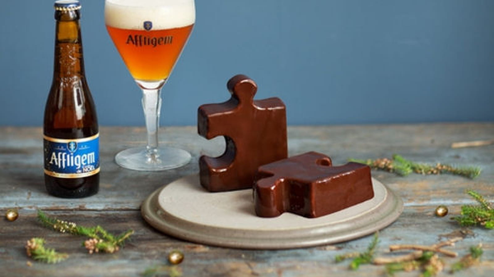 Bûche maltée au chocolat et orange de Affligem x Laurent Favre