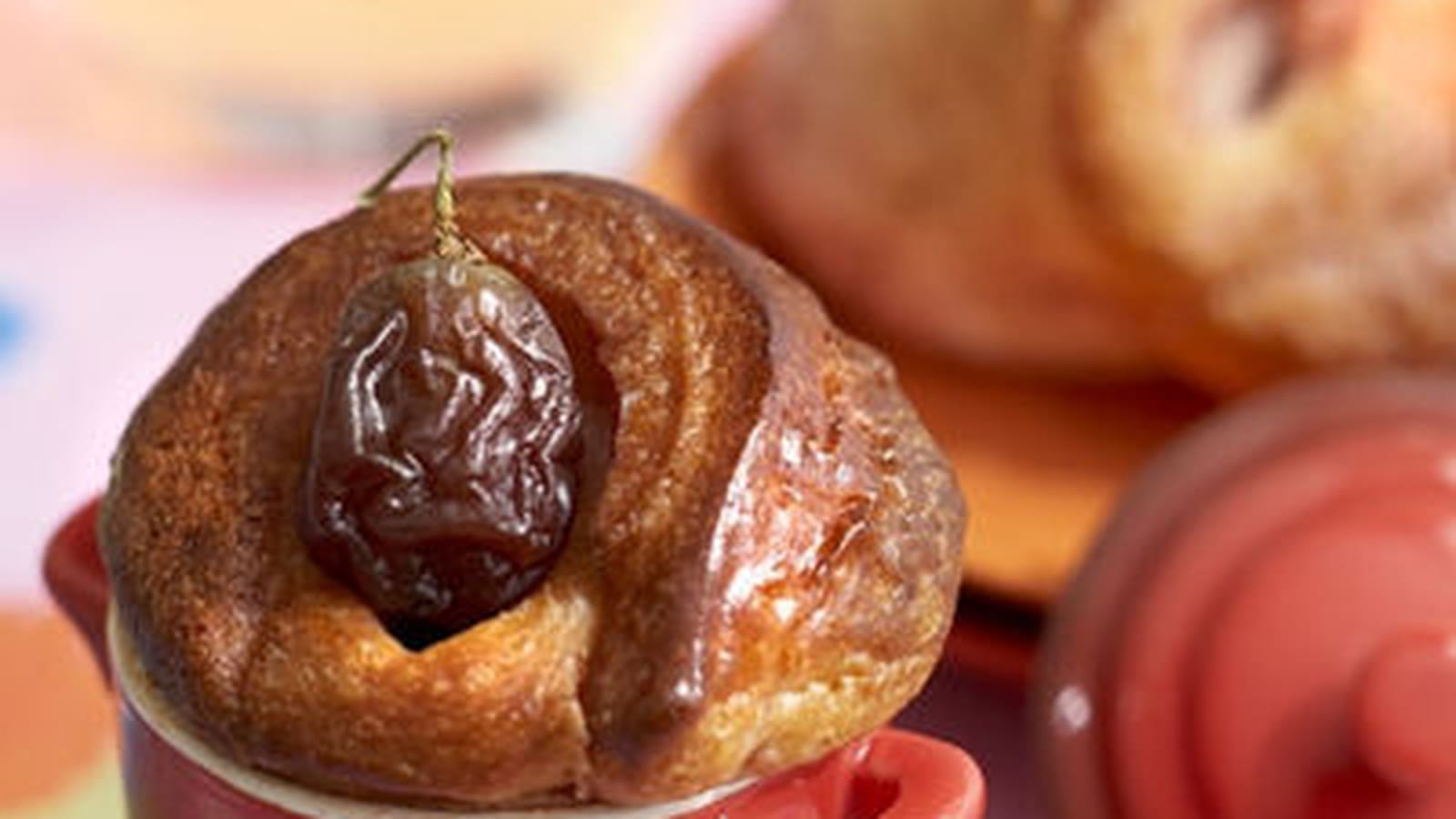Bouchon brioché à la rose et aux fruits