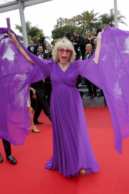 Amanda Lear, &agrave; l'avant-premi&egrave;re des "Amandiers", le 22&nbsp;mai