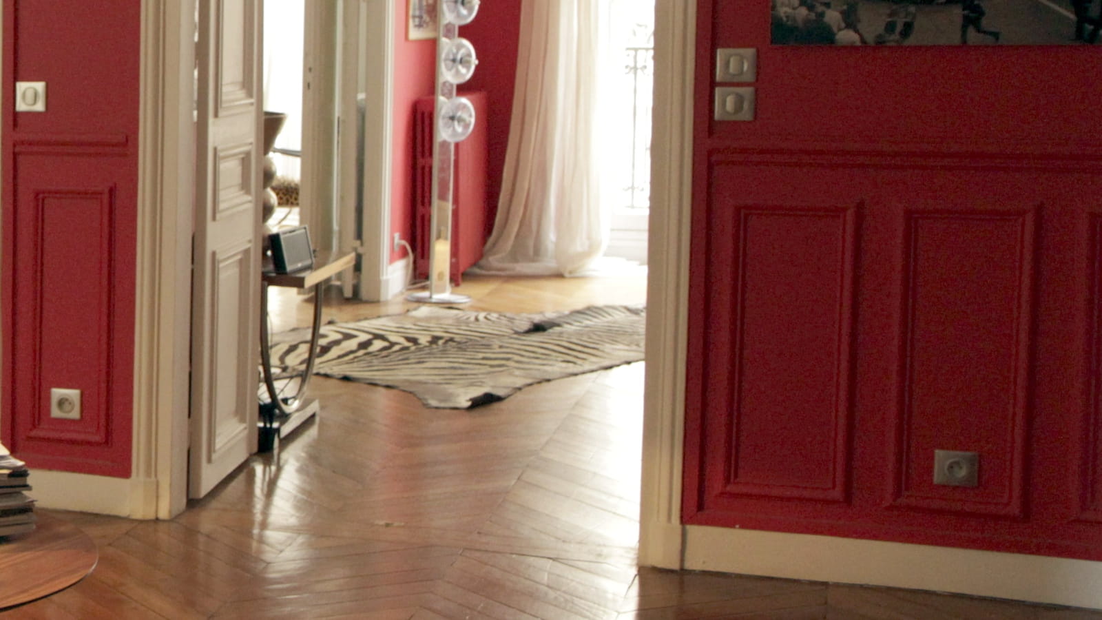 Boiseries de couleurs vives 