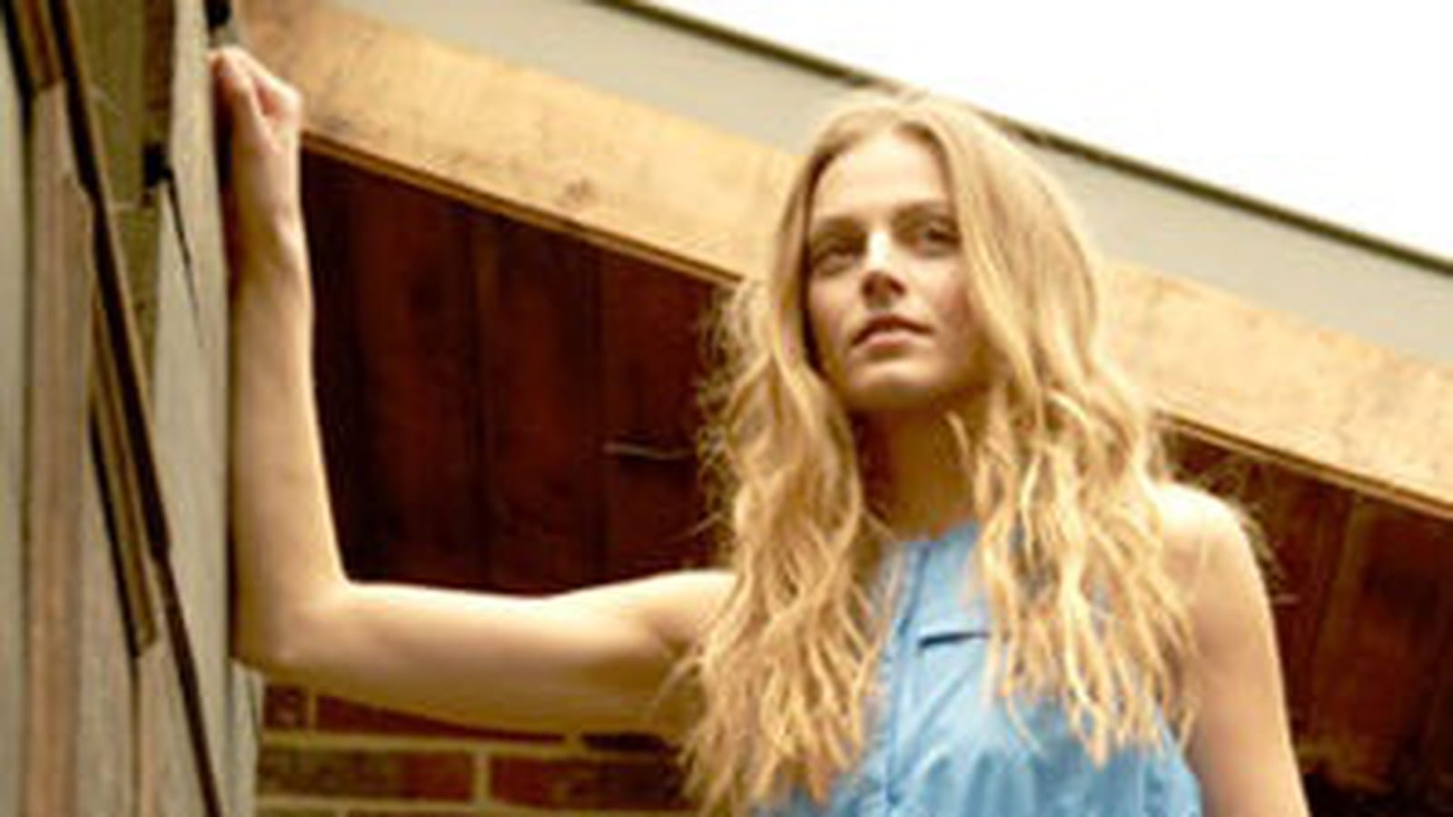 Robe chemisier bleue de Somewhere