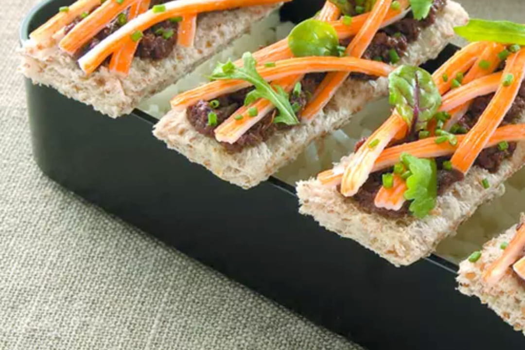 Les tartines surimi soleil