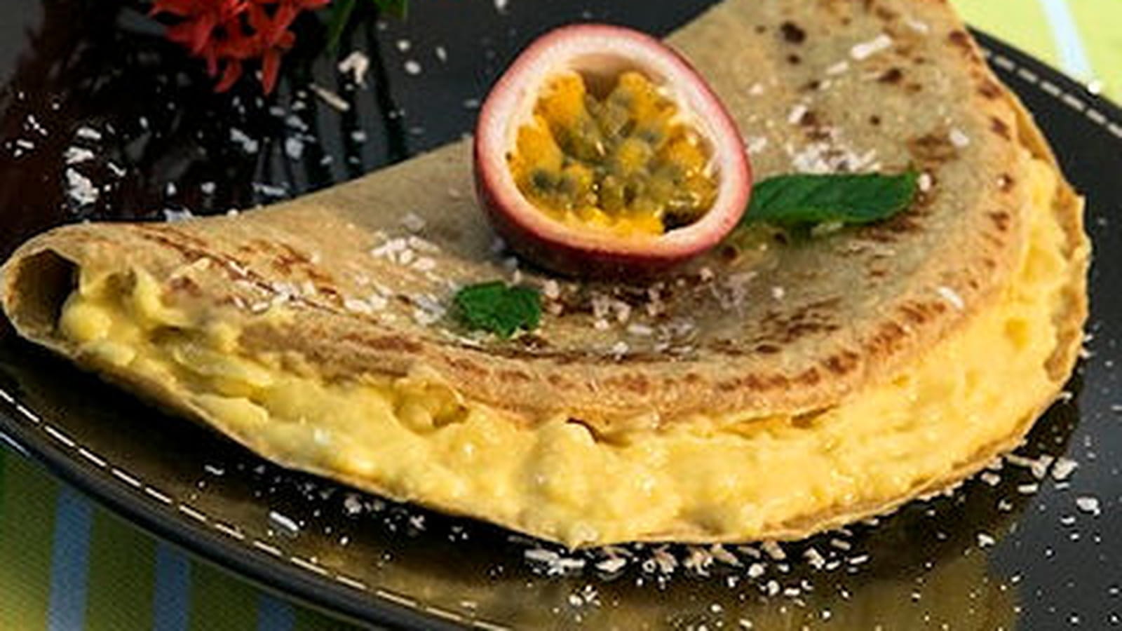 Crêpe d'épeautre passion et coco