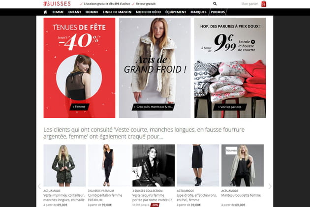 Le e-shop des 3 Suisses