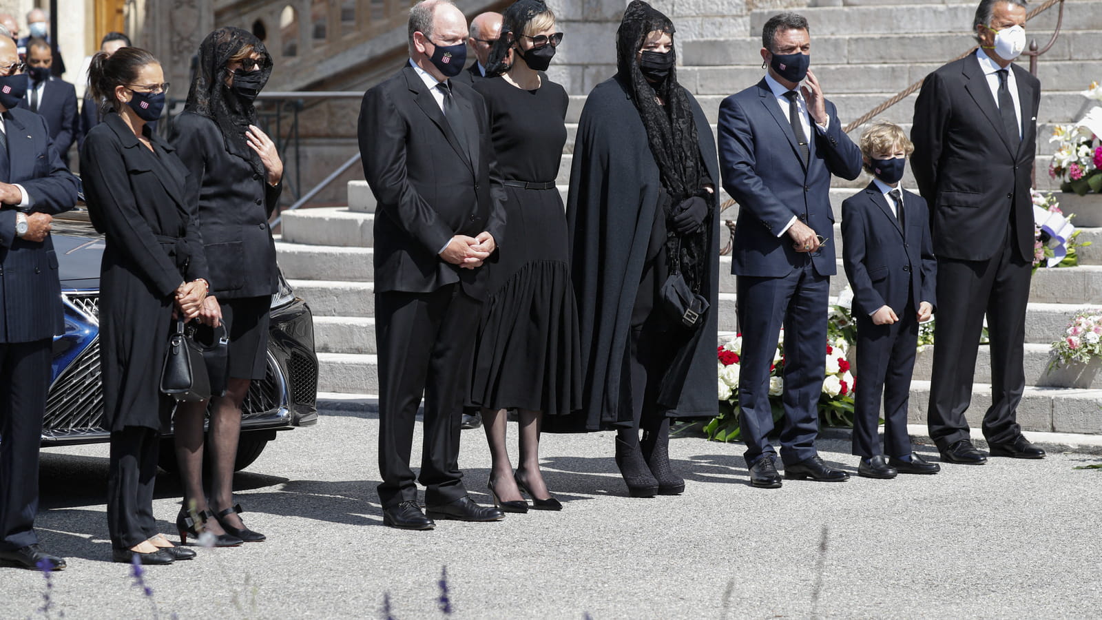 Princesse Stéphanie de Monaco, Princesse Caroline de Hanovre, Prince Albert II, Charlene de Monaco, Mélanie de Lusignan, Christian-Louis de Massy