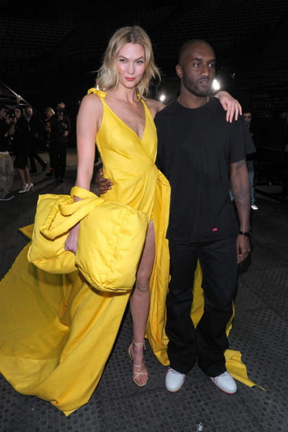 Karlie Kloss et Virgil Abloh au d&eacute;fil&eacute; Off-White
