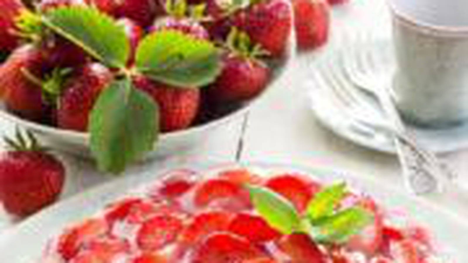 Une tarte aux fraises