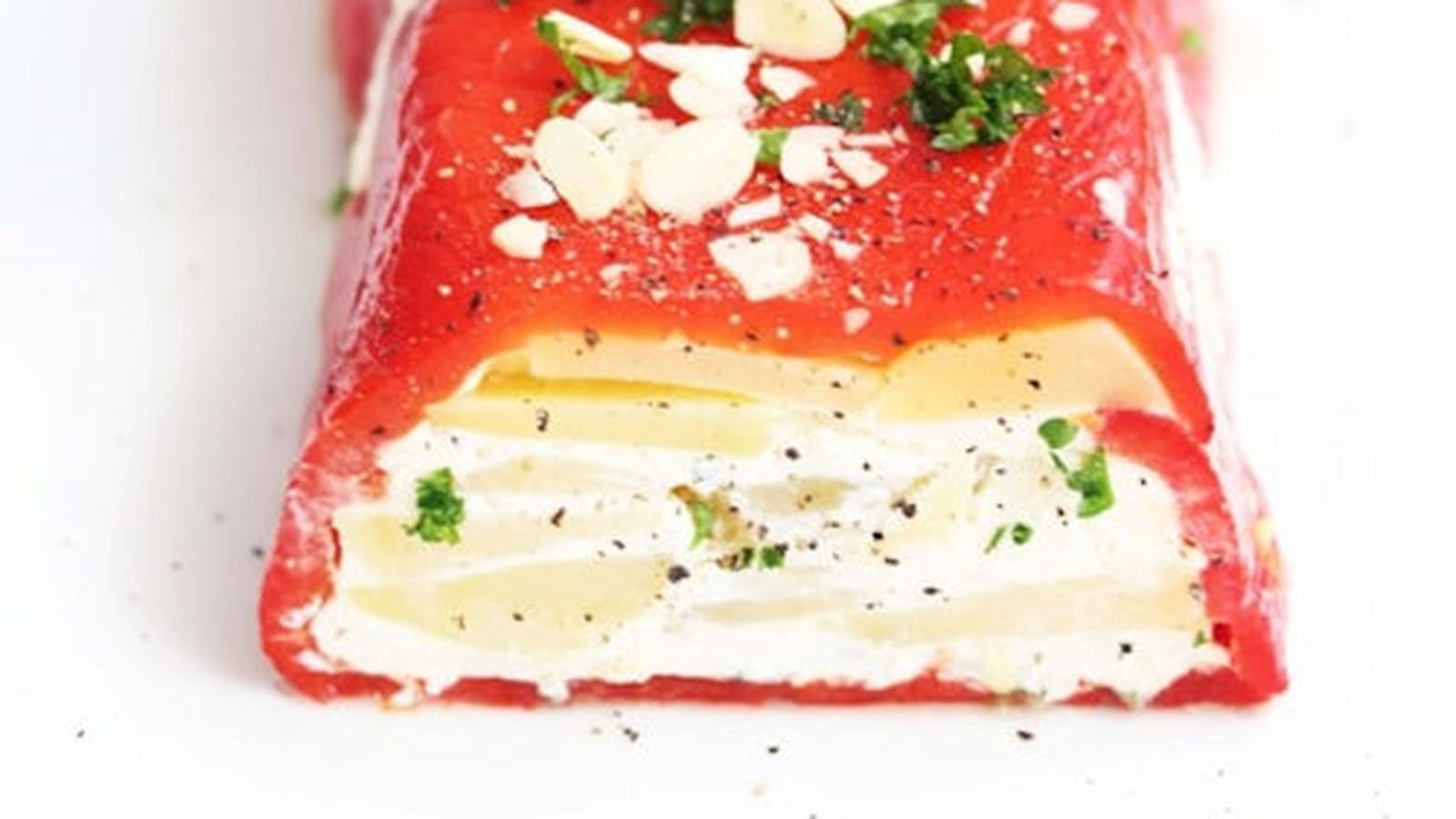 Terrine de poivrons grillés et fromage frais