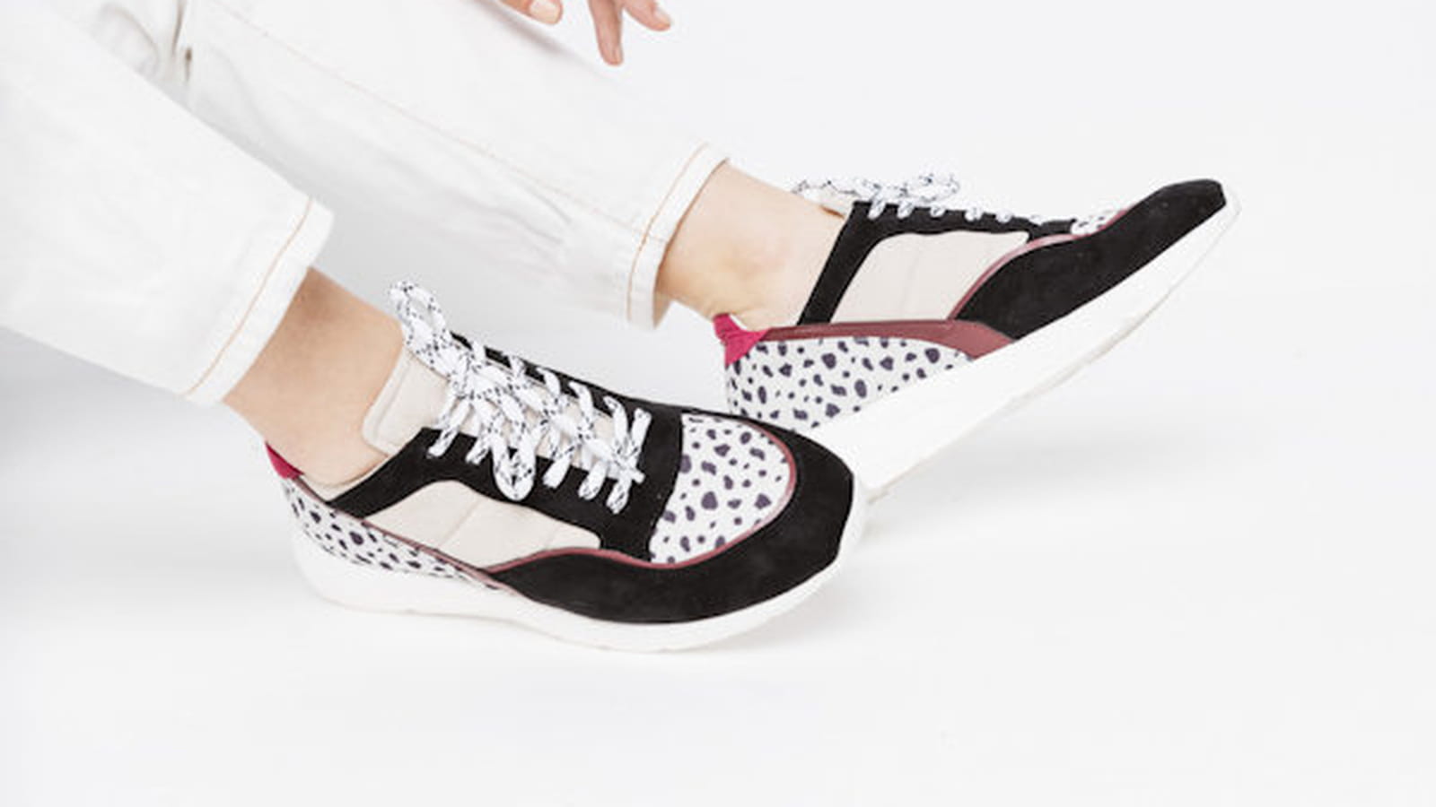 SE21 Baskets Persienne imprim tachet noir 2