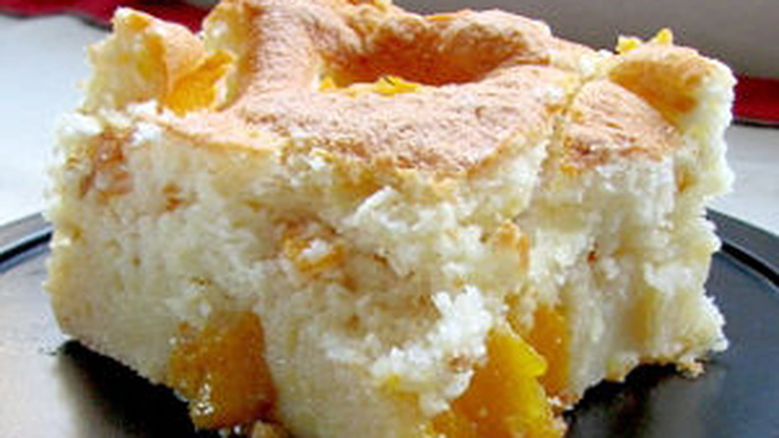 Clafoutis soufflé mangues-abricots